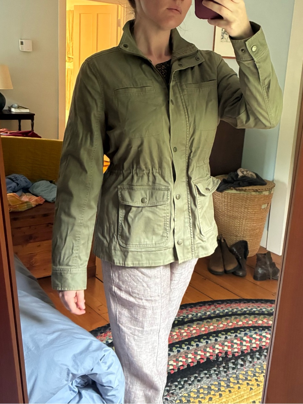 L.L. Bean flannel lined jacket size M